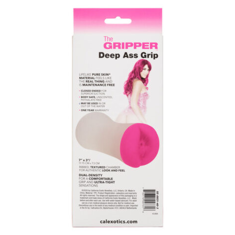 The Gripper Deep Ass Grip Masturbator Pink, CalExotics