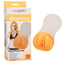 The Gripper Deep Pussy Grip Stroker Orange, CalExotics