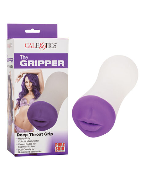 The Gripper Deep Throat Grip Masturbator Purple