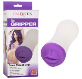 The Gripper Deep Throat Grip Stroker Purple, CalExotics