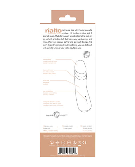 VeDO Rialto Rechargeable Vibrator Dildo Vanilla