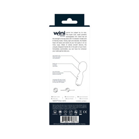 VeDO Wini Rechargeable Mini Wand Just Black