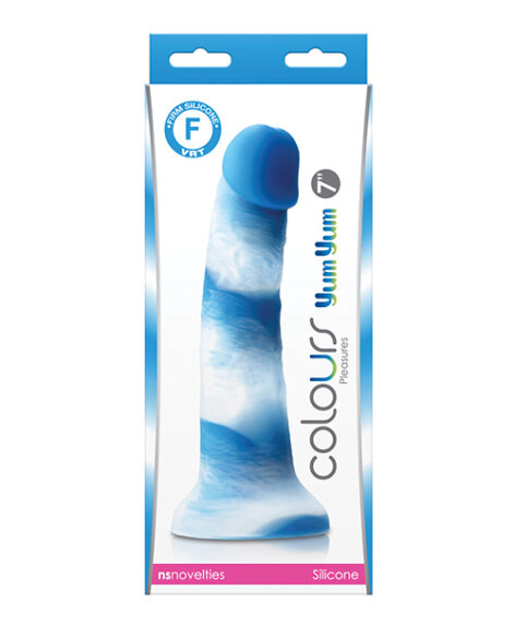 Colours Pleasures Yum Yum 7 Inch Dildo Blue