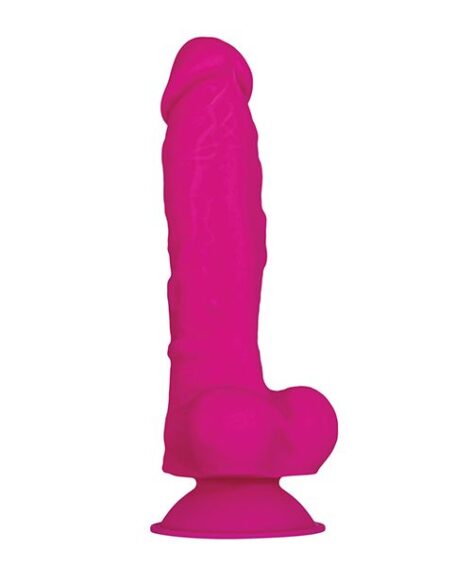 Dahlia Flexible 9.5" Realistic Dildo w/Balls Pink, Evolved