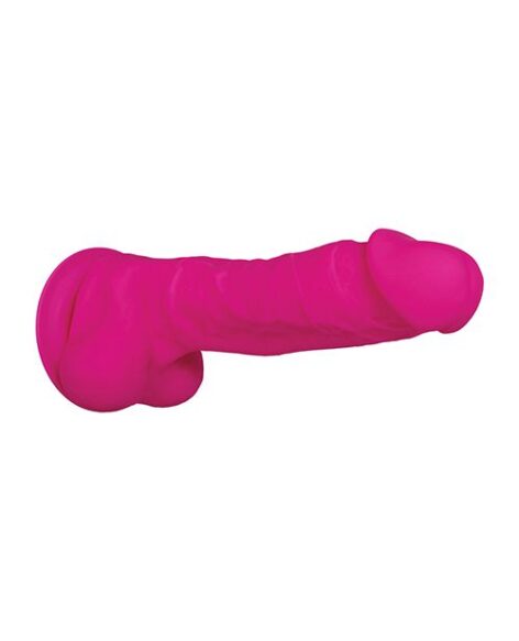 Dahlia Flexible 9.5" Realistic Dildo w/Balls Pink, Evolved