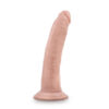 Dr. Skin Glide 7.5in Dildo w/Suction Cup Vanilla, Blush