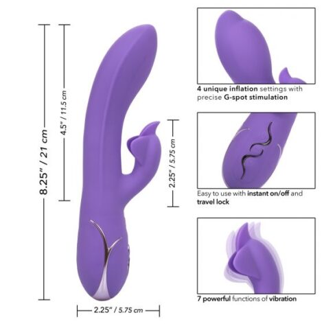 Insatiable G Flutter Inflatable Rabbit Vibe Purple