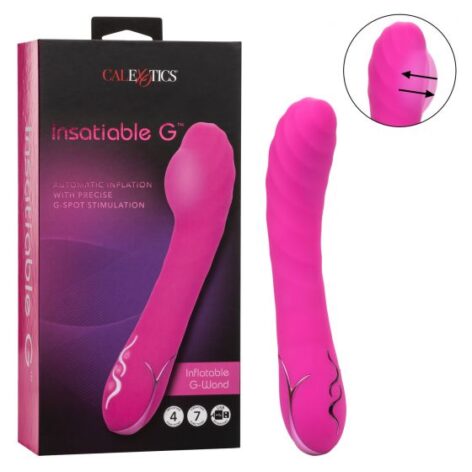 Insatiable G Wand Inflatable G-Spot Vibrator Pink