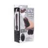 Loadz 8.5in Squirting Vibrating Dildo w/Balls Dark Brown
