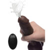 Loadz 8.5in Squirting Vibrating Dildo Dark