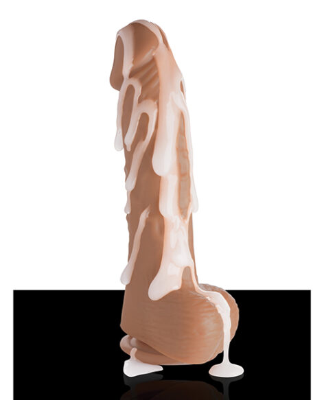 Loadz 8.5in Squirting Vibrating Dildo Medium