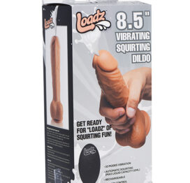 Loadz 8.5in Squirting Vibrating Dildo Medium