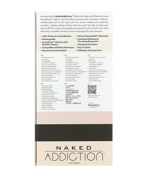 Naked Addiction Freak Dildo 7.5" w/Balls Vanilla