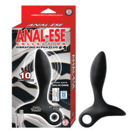 Anal-Ese Vibrating Alpha Plug #1 Black, Nasstoys