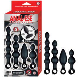 Anal-Ese Vibrating Anal Fantasy Kit Black Nasstoys