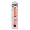 King Cock 10 Inch Vibrating Stiffy Dildo Beige