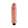 King Cock 10in Vibrating Dildo w/Suction Cup Beige, Pipedream