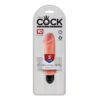 King Cock 5 Inch Vibrating Stiffy Dildo Beige