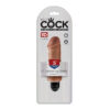 King Cock 5 Inch Vibrating Stiffy Dildo Tan