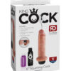 King Cock 6 Inch Squirting Dildo Beige, Pipedream