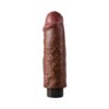 King Cock 6in Vibrating Dildo w/Suction Cup Brown, Pipedream