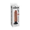 King Cock 6in Vibrating Dildo w/Suction Cup Tan, Pipedream