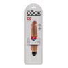 King Cock 7 Inch Vibrating Stiffy Dildo Tan