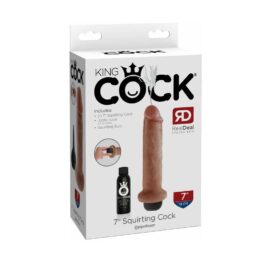 King Cock 7in Squirting Dildo Tan, Pipedream