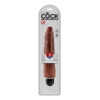 King Cock 9 Inch Vibrating Stiffy Dildo Brown