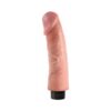 King Cock 9in Vibrating Dildo w/Suction Cup Beige, Pipedream