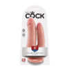 King Cock Double Penetrator 6 Inch Dildo Beige