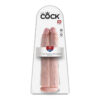 King Cock Two Cocks One Hole 11 Inch Dildo Beige
