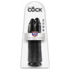 King Cock Two Cocks One Hole 11 Inch Dildo Black