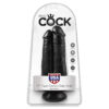King Cock Two Cocks One Hole 7 Inch Dildo Black