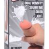 Loadz 7 Inch Dual Density Squirting Dildo Light