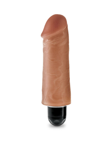 King Cock 5 Inch Vibrating Stiffy Dildo Tan