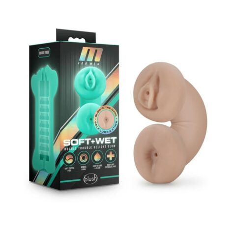 Soft & Wet Double Trouble Stroker Glow Vanilla, Blush