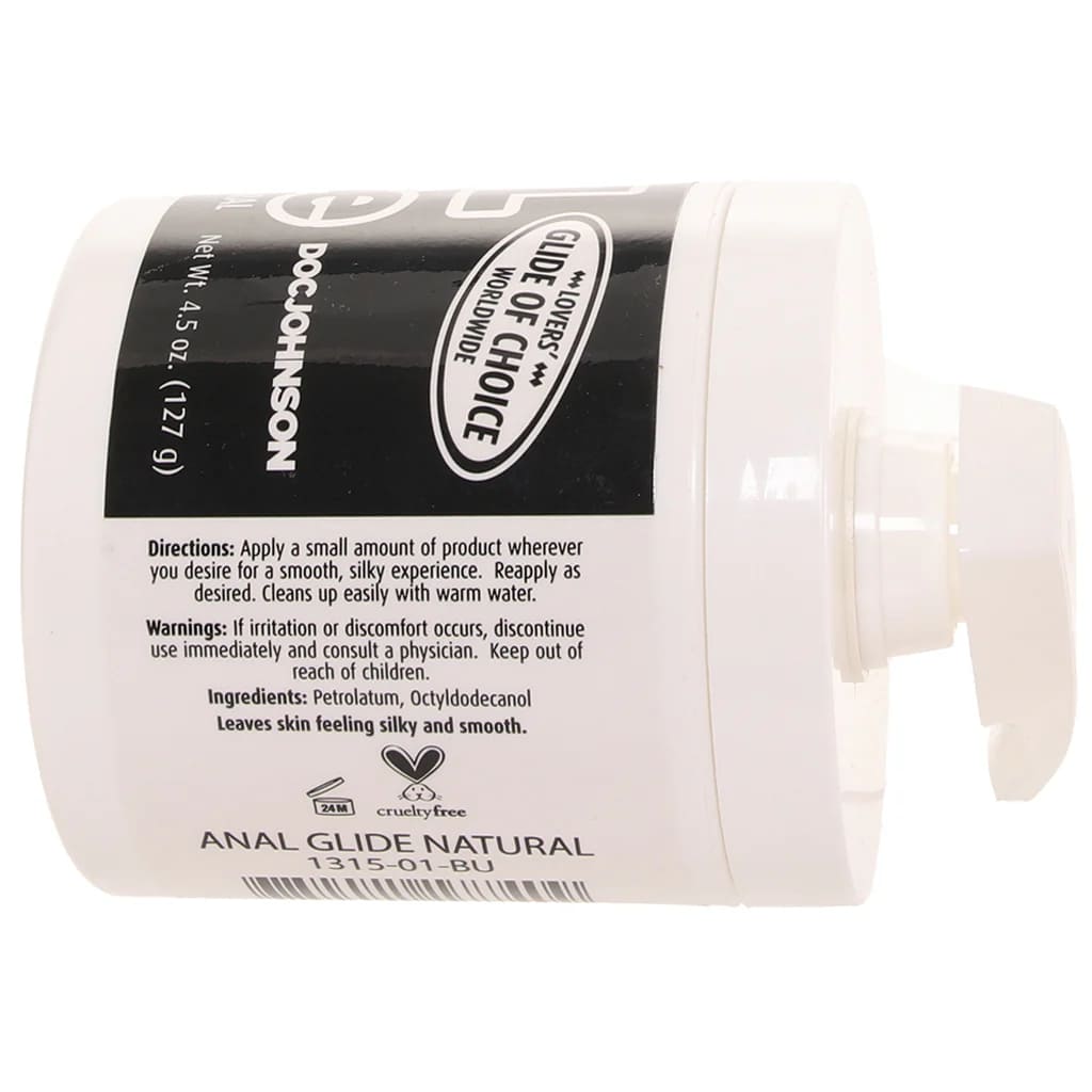 Anal Glide Natural Lubricant 4.5oz (127g), Doc Johnson