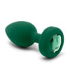 B-Vibe Vibrating Jewel Anal Plug Emerald Green M/L