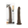 Dr. Skin Basic 8.5in Dildo w/Suction Cup Chocolate, Blush