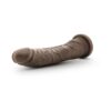 Dr. Skin Basic 8.5in Dildo w/Suction Cup Chocolate, Blush