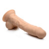 Fleshstixxx 8in Vibrating Dildo w/Balls Light