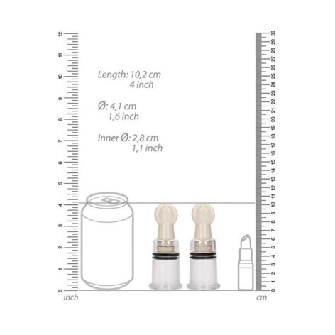 Pumped Nipple Suction Set Medium Clear, Shots