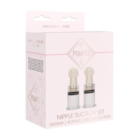 Pumped Nipple Suction Set Medium Clear, Shots