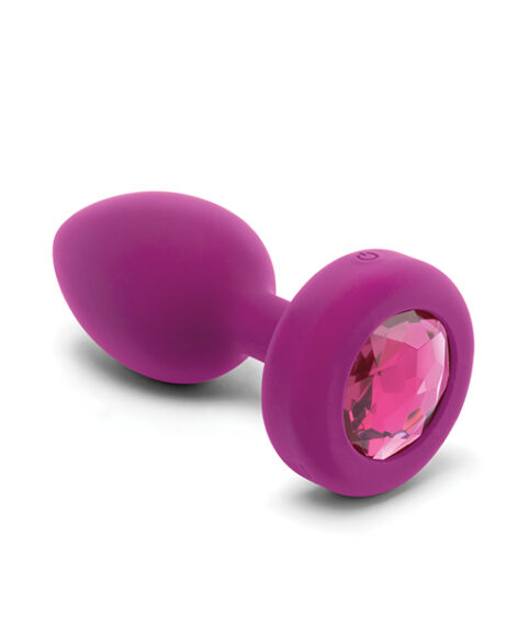 b-Vibe Vibrating Jewel Anal Plug S/M Pink Ruby