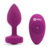 b-Vibe Vibrating Jewel Anal Plug S/M Pink Ruby