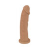Fleshstixxx 6in Dildo Silicone w/Suction Cup Latte Tan