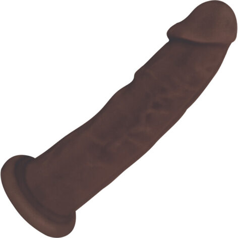 Fleshstixxx 7in Silicone Dildo Chocolate Black