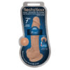 Fleshstixxx 7in Silicone Dong w/Balls Latte Brown