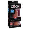 King Cock Plus 6in Triple Density Dildo Brown